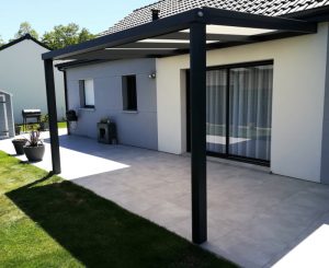 Pergolas Aluminium Bioclimatique adossée