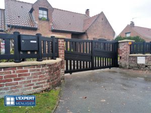 Portail coulissant aluminium – OSTRICOURT