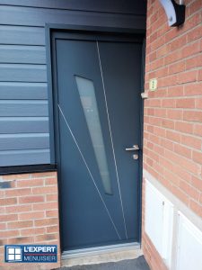 Porte K.LINE coloris RAL 7016 texturé