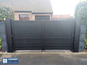 Portail battant aluminium – VENDIN-LE-VIEIL