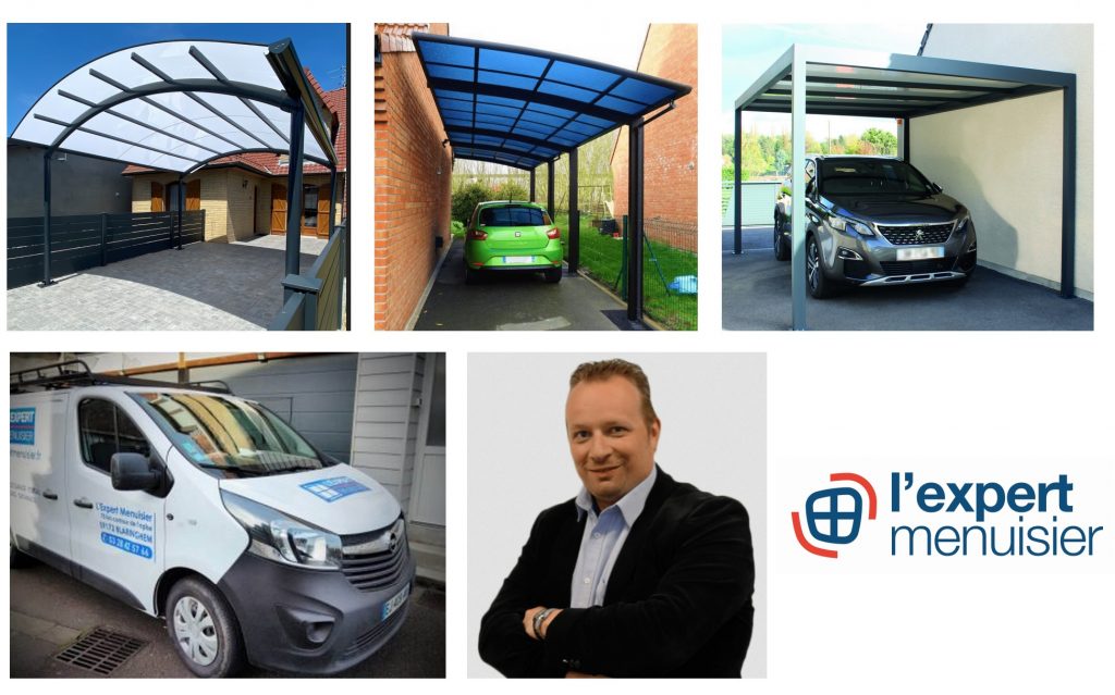 Carport Voiture en Alu Adossé