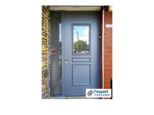 Porte d&rsquo;entrée aluminium Euradif – NOYELLES GODAULT