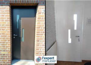 Porte d&rsquo;entrée aluminium K.line – COURRIERES