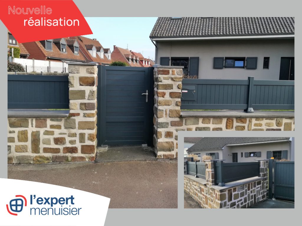 Clôture aluminium à Courrières